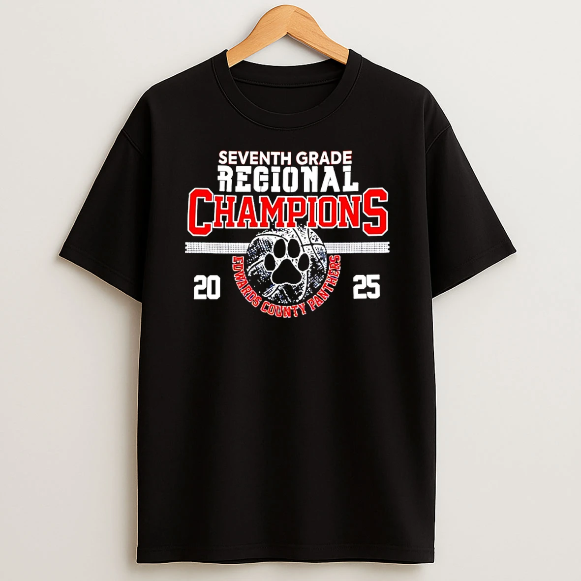 Ec Panthers Seven Grade Regional Champions 2025 T Shirt