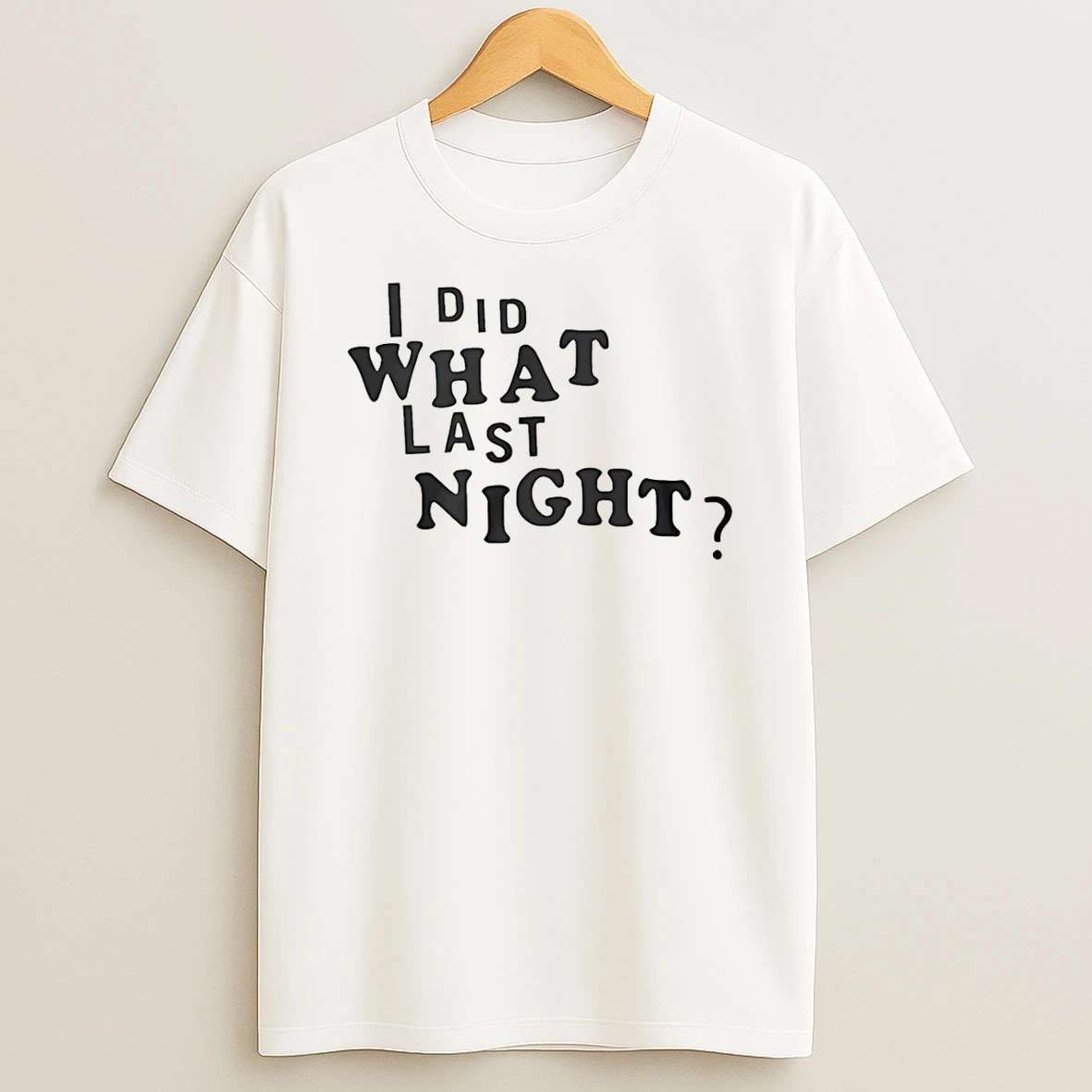 Erl I Did What Last Night Ringer T Shirt