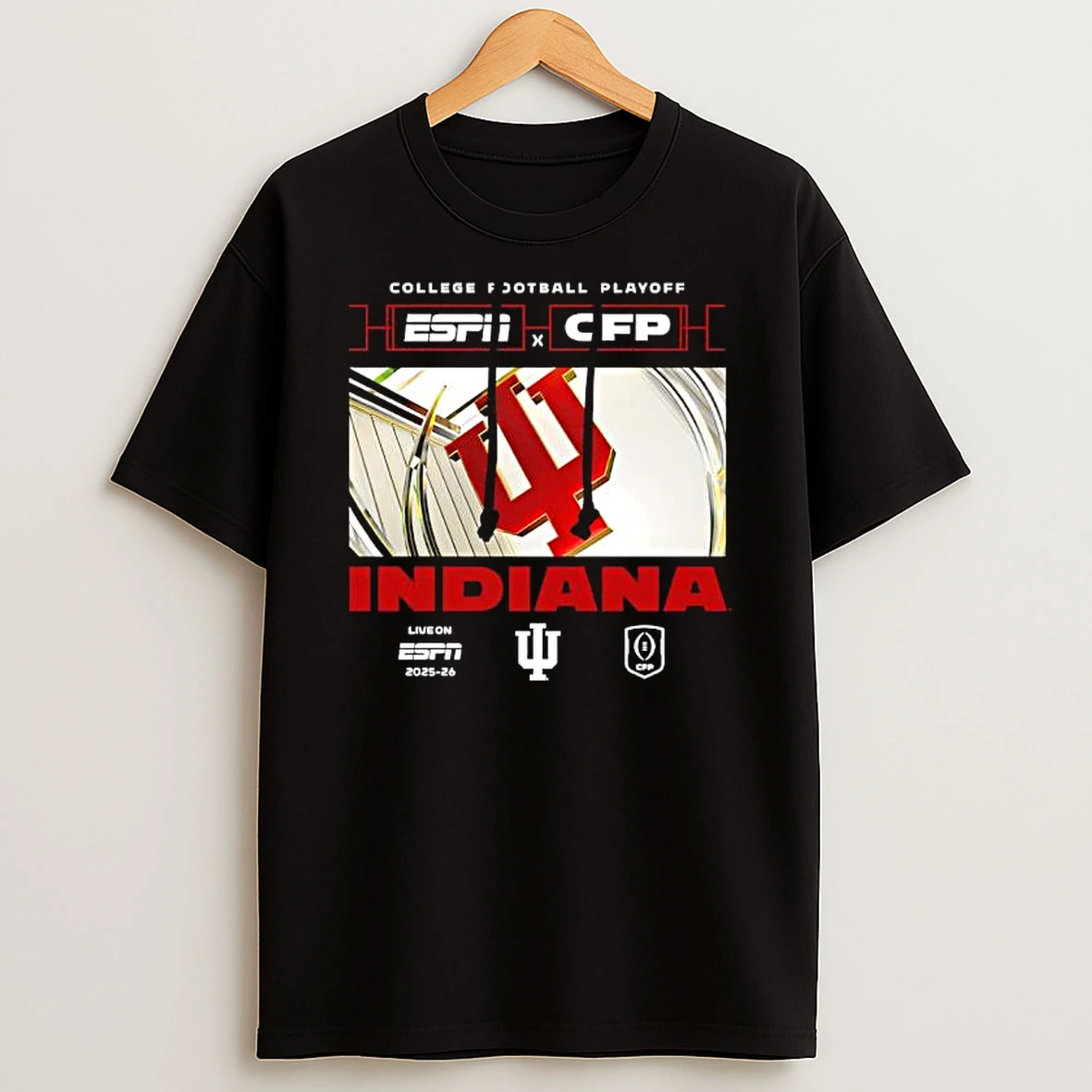 Espn X Cfp Indiana 2025 2026 College Football Playoff T Shirt