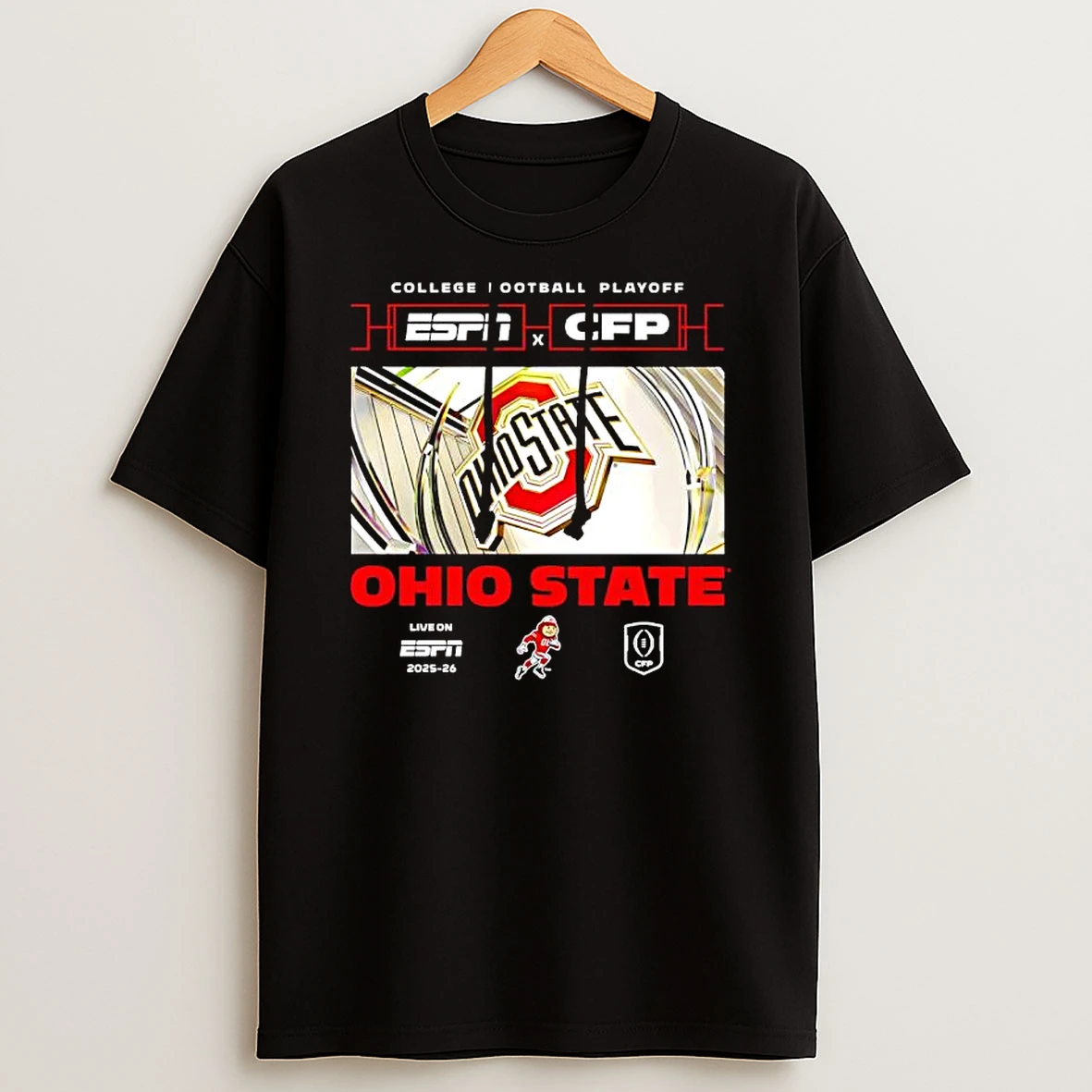 Espn X Cfp Ohio State 2025 2026 College Football Playoff T Shirt