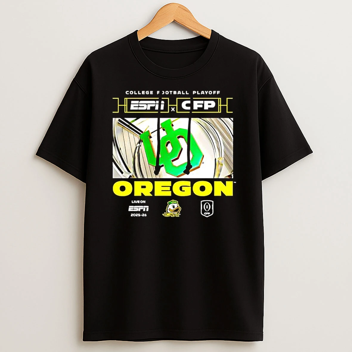 Espn X Cfp Oregon 2025 2026 College Football Playoff T Shirt