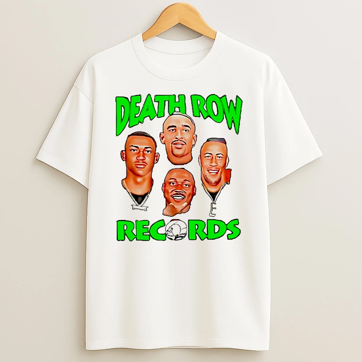 Eagles Deathrow Records Aj Brown Jalen Hurts Devonta Smith T Shirt