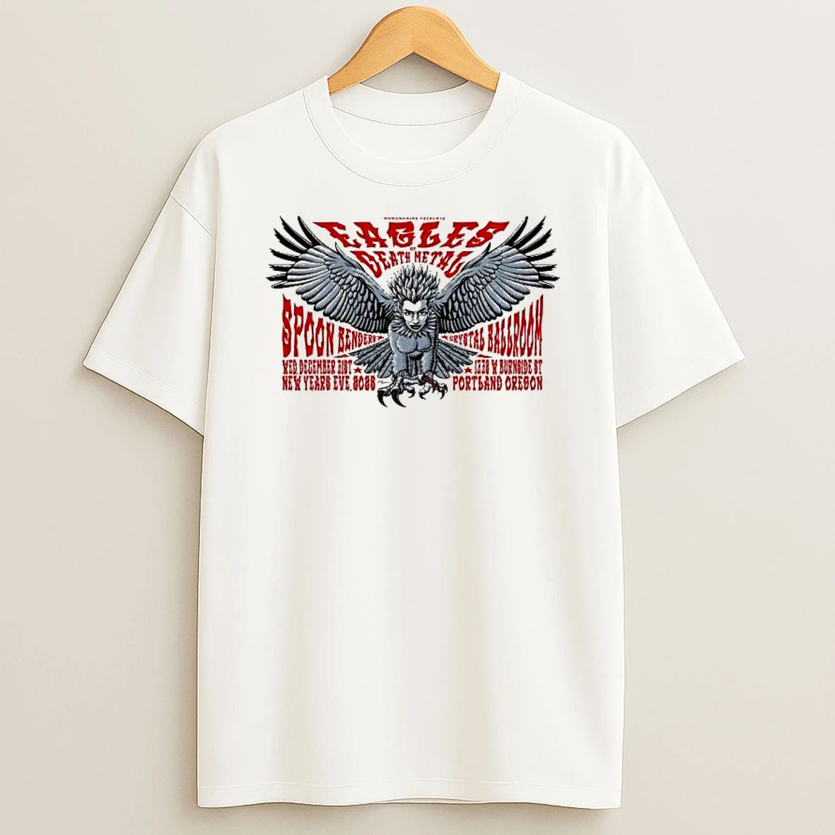 Eagles Of Death Metal Mcmenamins Crystal Ballroom In Portland Or Dec 31 2025 T Shirt