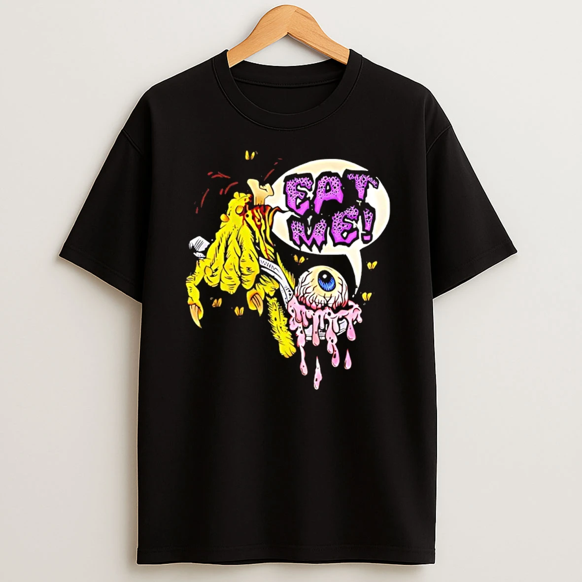 Eat Me Eyes Zombie Goat Cartoon T Shirt