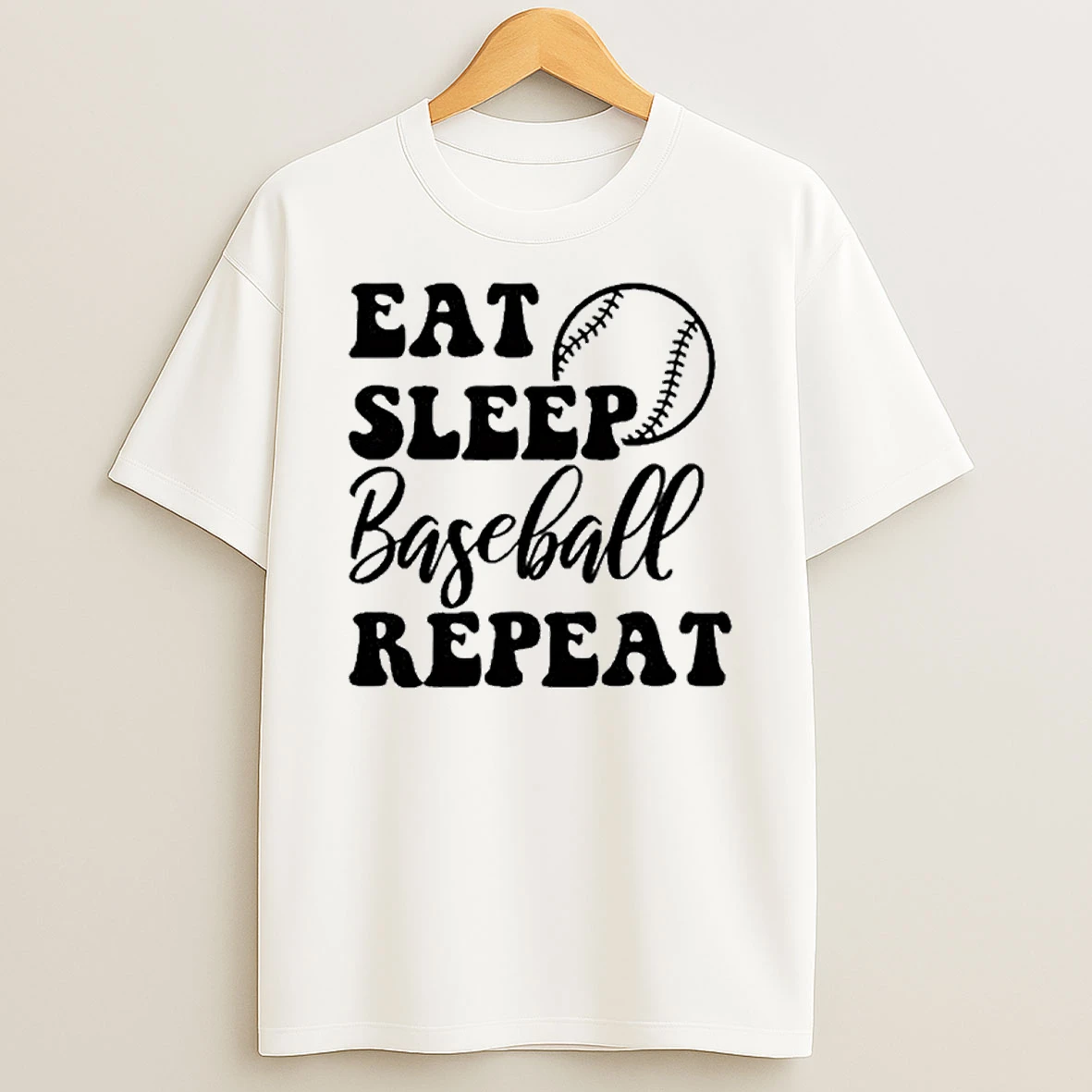 Eat Sleep Baseball Repeat T Shirt