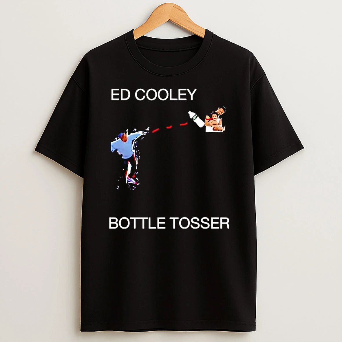 Ed Cooley Georgetown Coach Throwing Bottle Tosser Graphic T Shirt