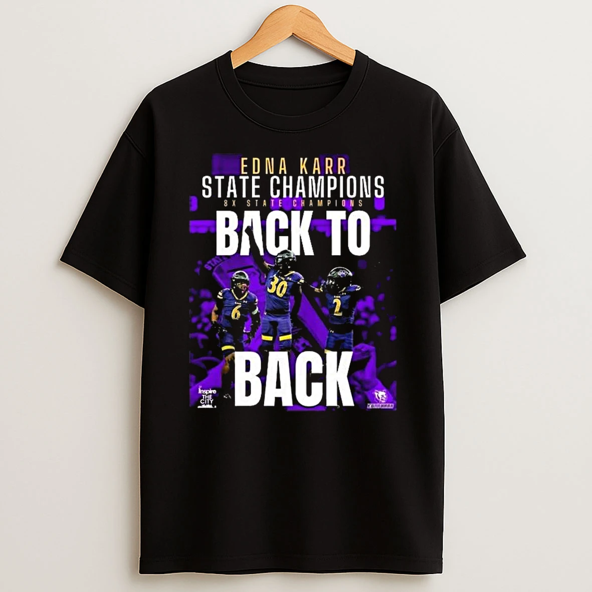 Edna Karr Cougars Louisiana State Champions 8x State Champions Back To Back T Shirt