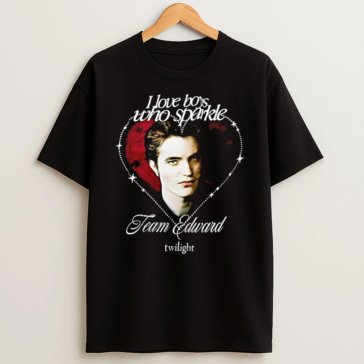 Edward Cullen American Classics Twilight I Love Boys Who Sparkle T Shirt