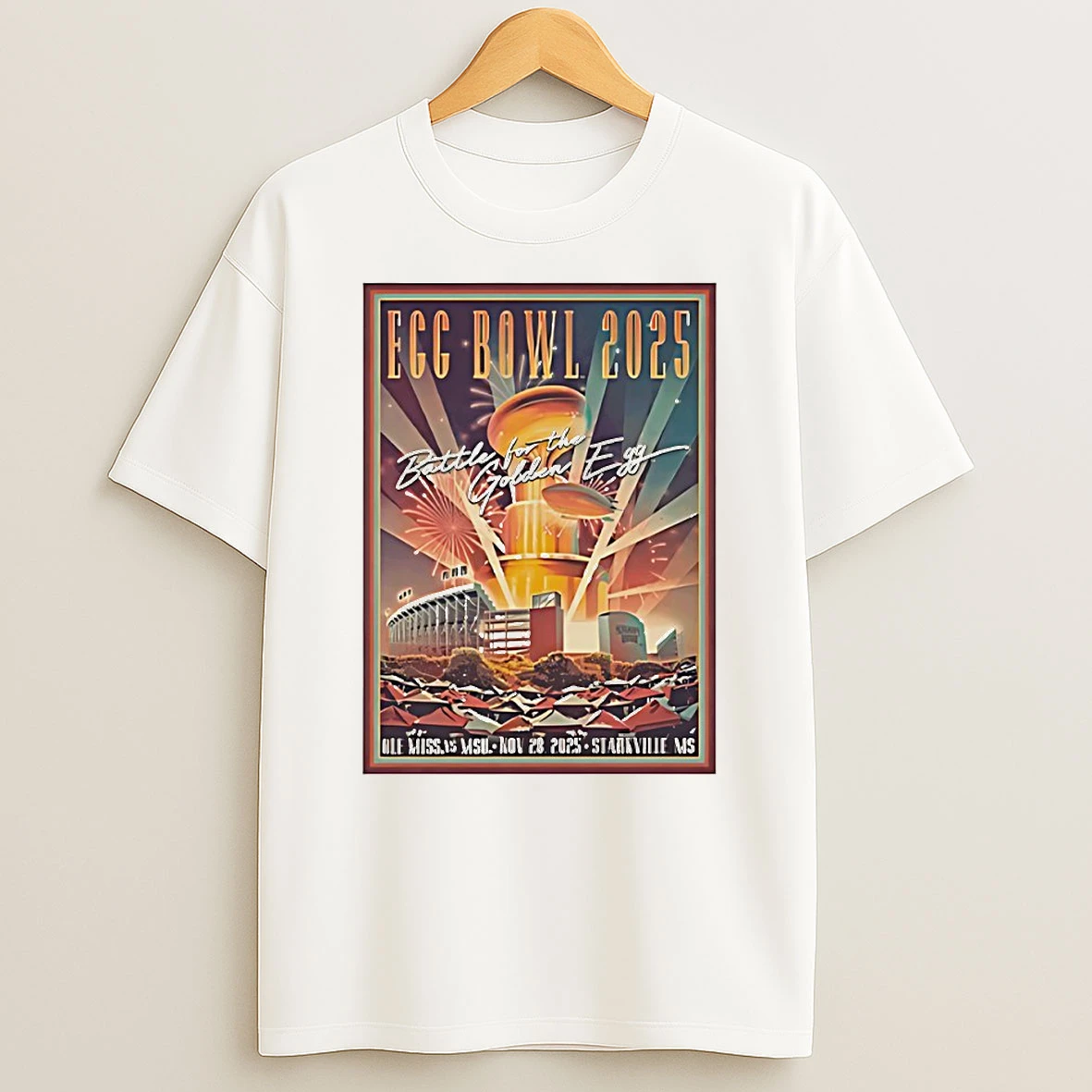 Egg Bowl 2025 Battle For The Golden Egg Ole Miss Rebels Vs Mississippi State Bulldogs Circle Tshirt Hoodie