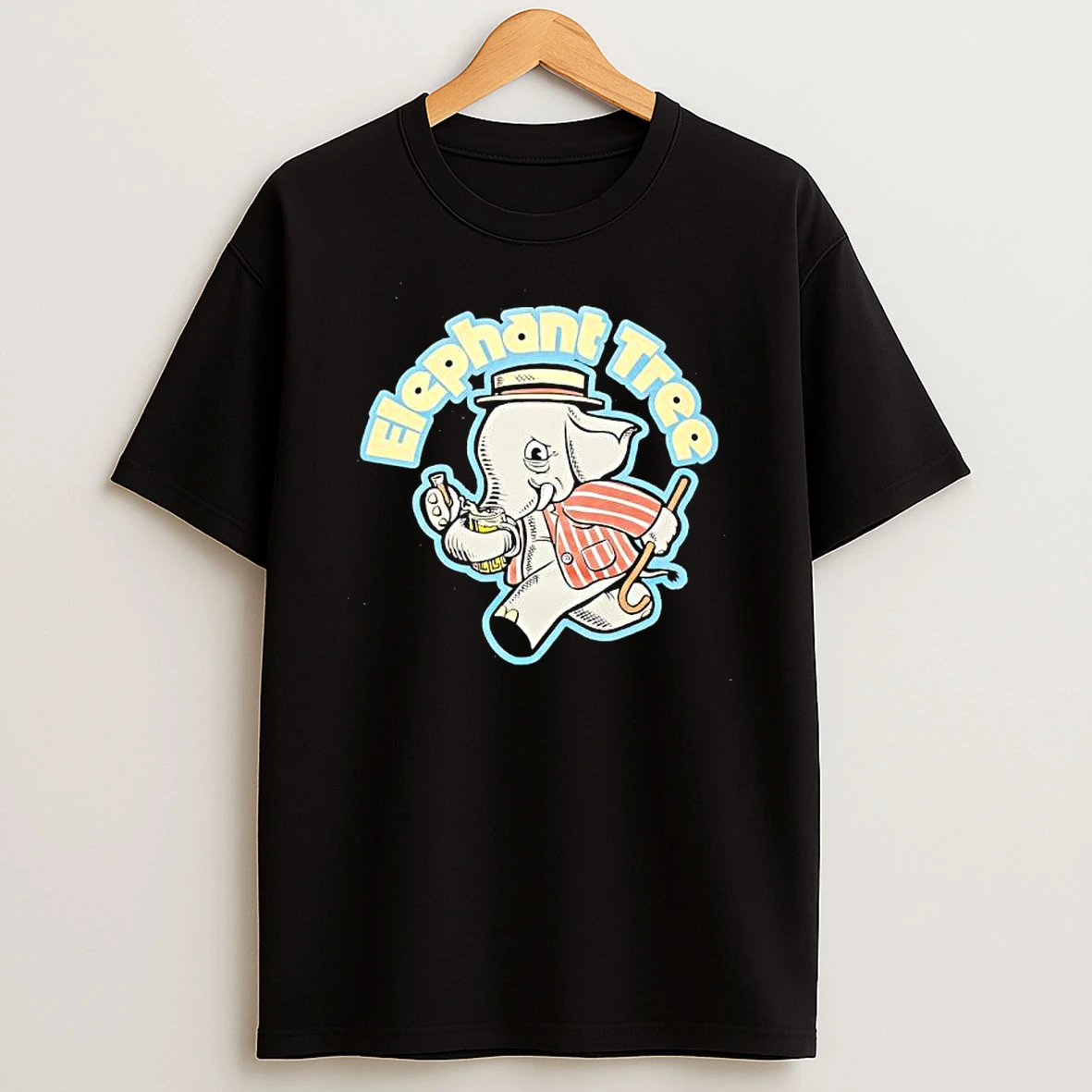 Elephant Tree Graphic T Shirt