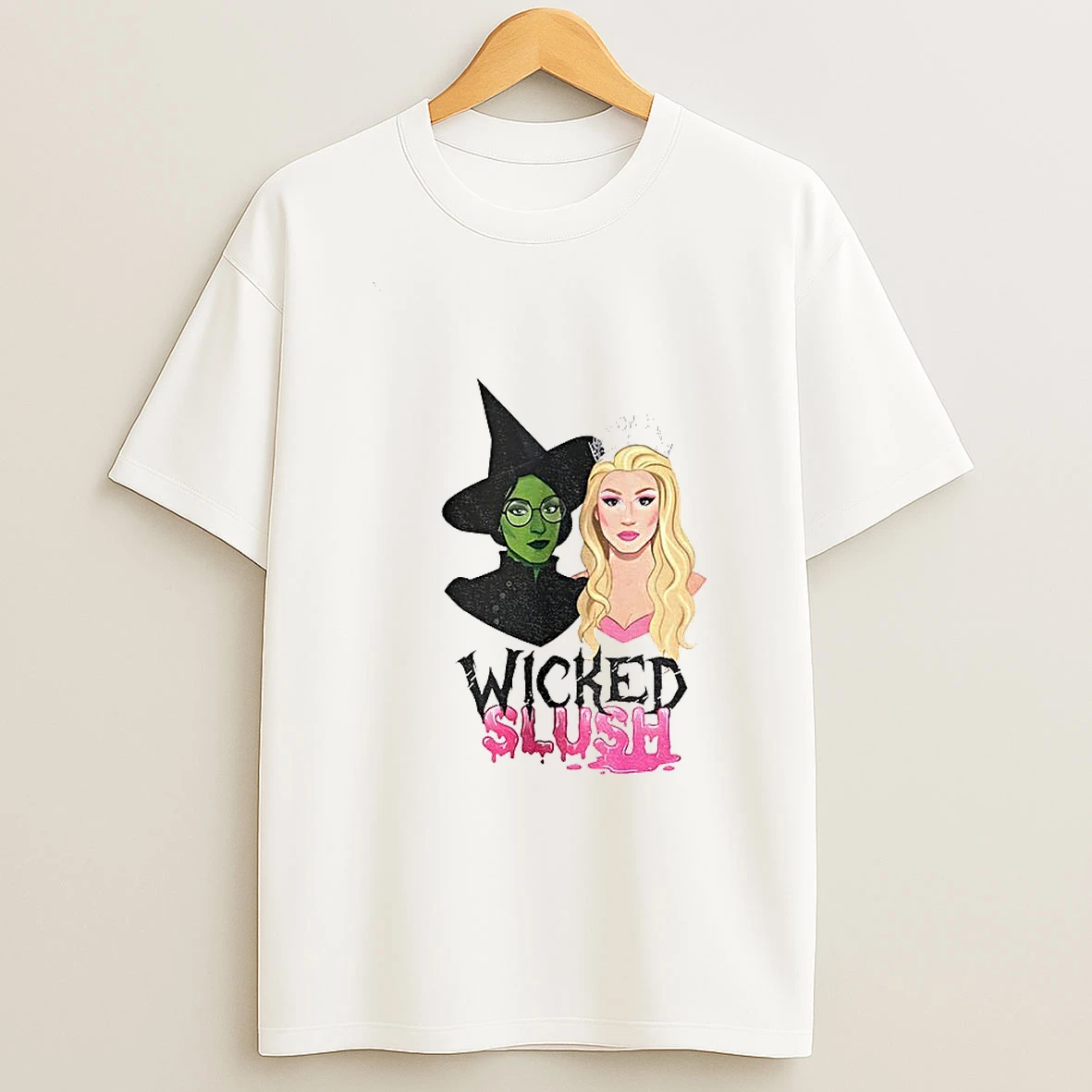 Elphaba And Glinda Slushy Noobz Wicked Slush Disney T Shirt