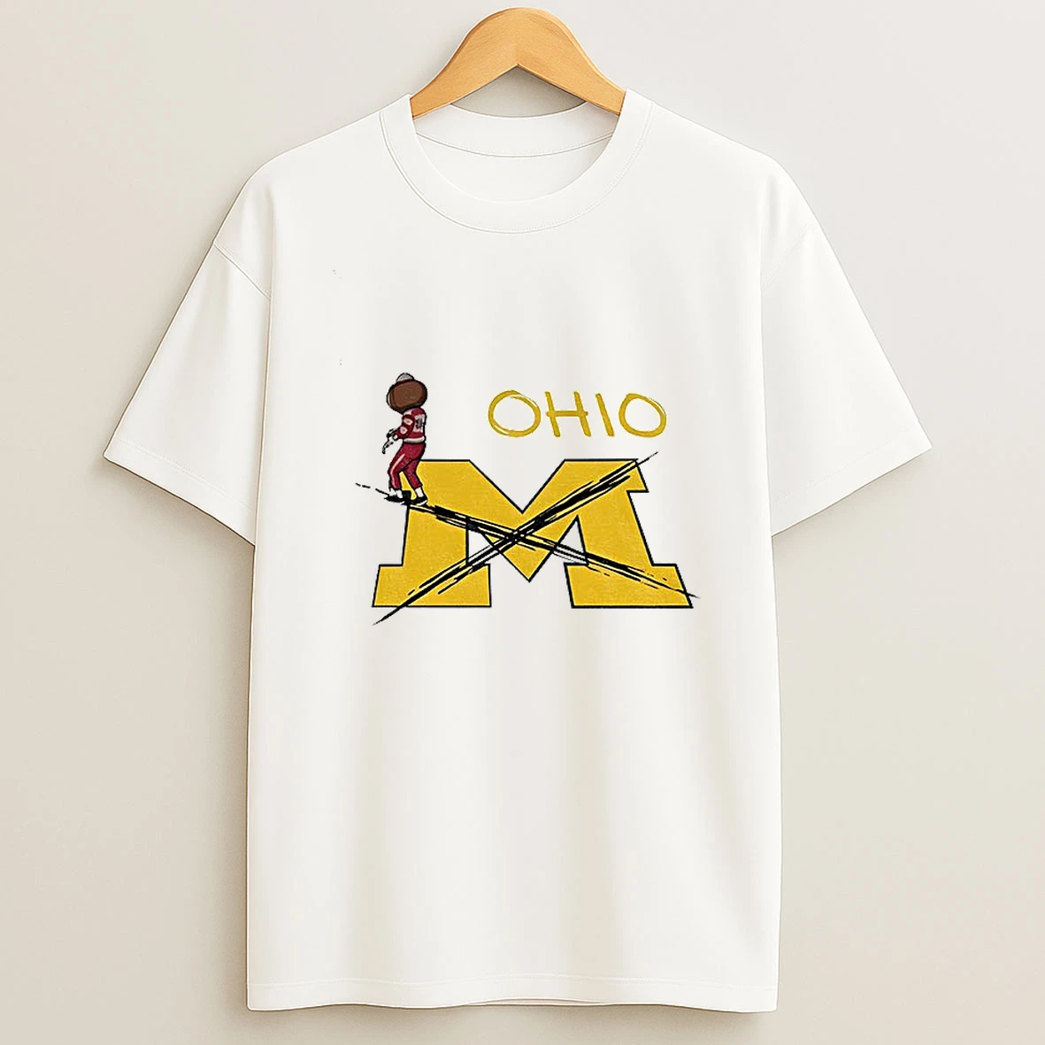 Erase The M Ohio State Brutus Ohio State Snow Fan Football Game Day T Shirt