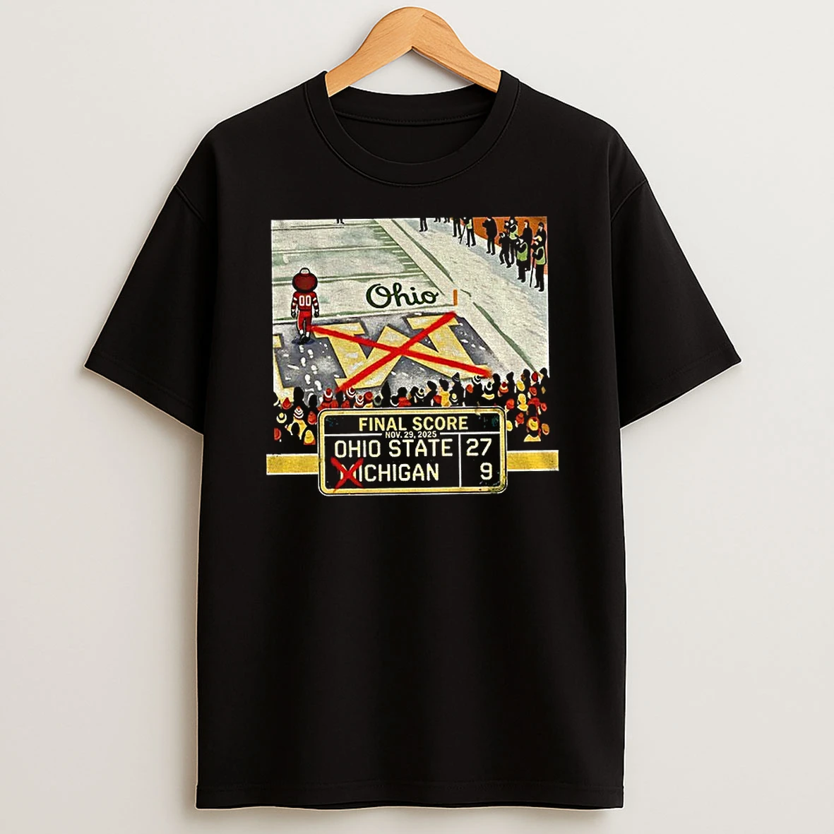 Erase The M Ohio State Rivalry 2025 Ohio State Buckeyes Crossing Out The M T Shirt