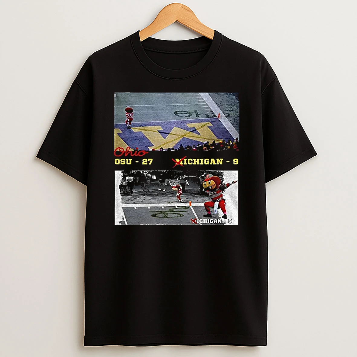 Erase The M Ohio State Rivalry 27 9 Buckeyes Beat Michigan T Shirt