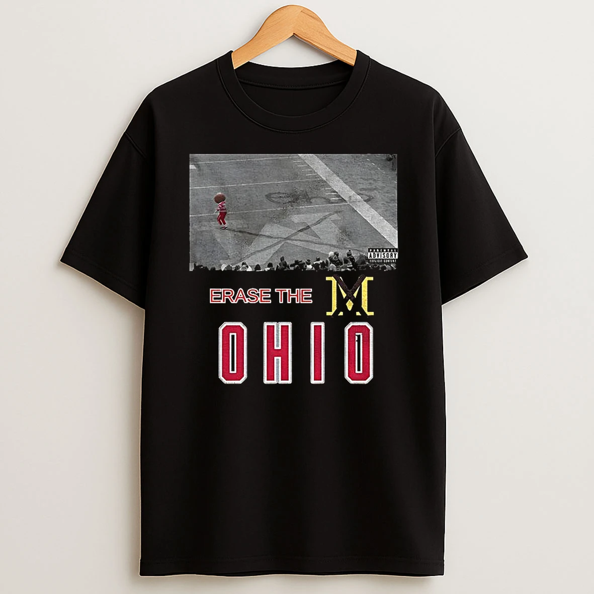 Erase The Ohio Ohio State Brutus Ohio Snow Game Day Parental Advisory T Shirt