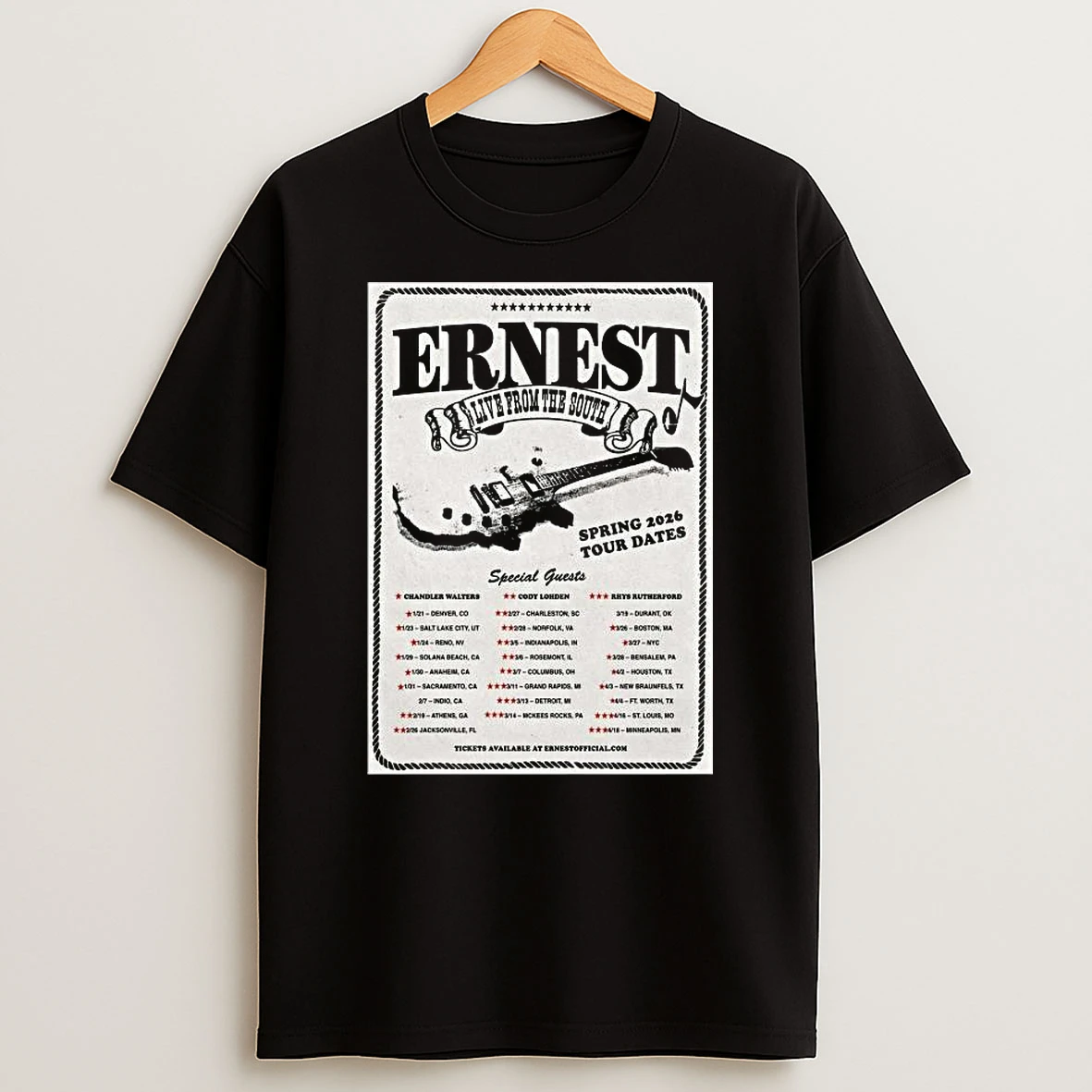 Ernest Spring Tour 2026 T Shirt