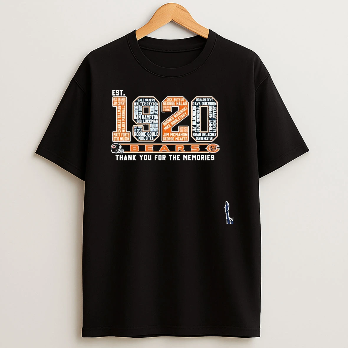 Est 1920 Bears Thank You For The Memories T Shirt