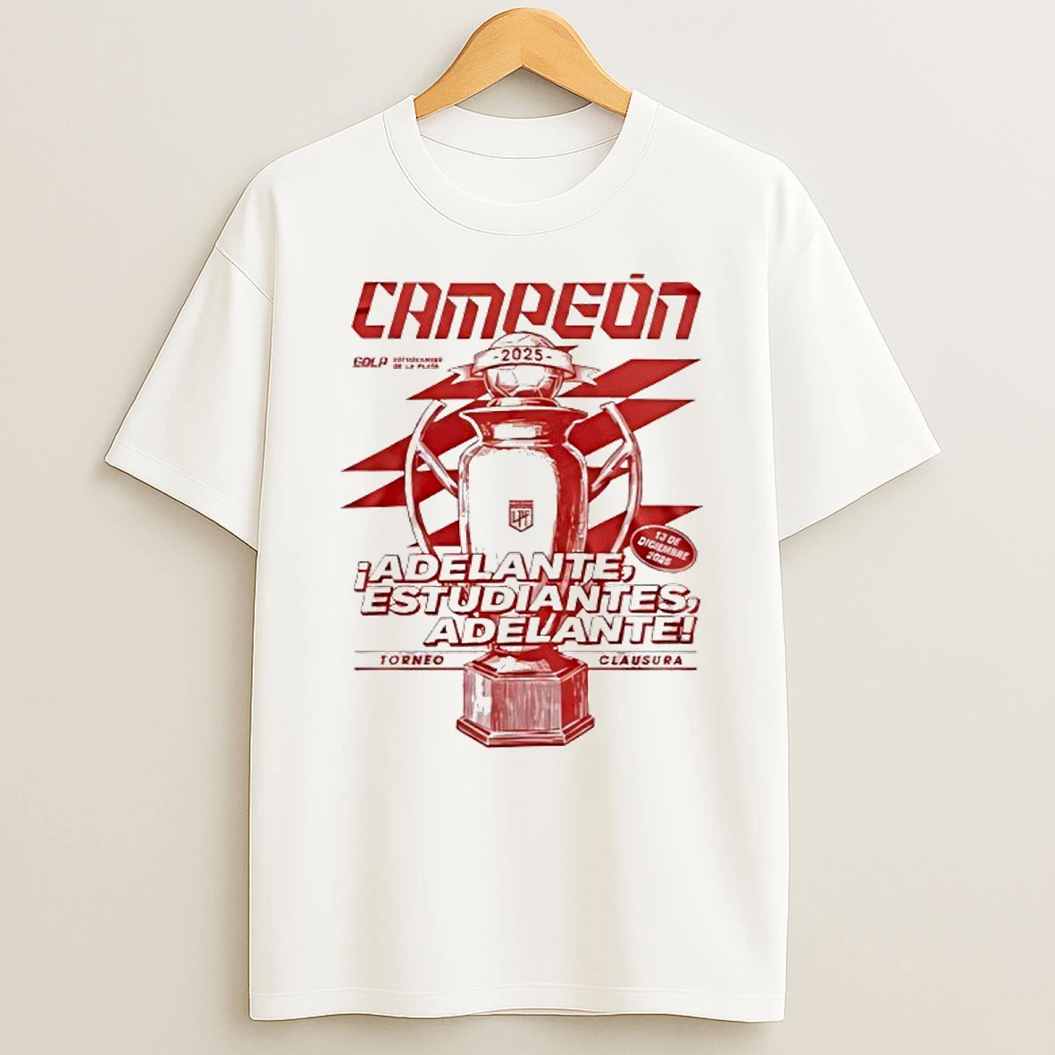 Estudiantes De La Plata Campeon Del Torneo Clausura 2025 T Shirt