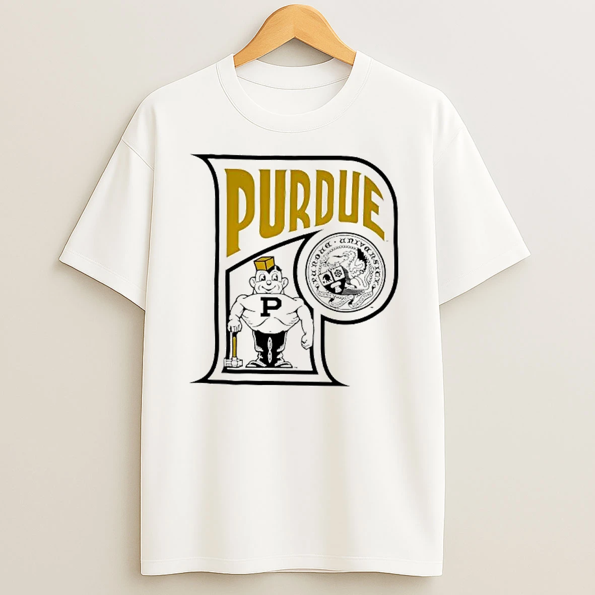 Ever Grateful Ever True Oatmeal Purdue Boilermakers T Shirt