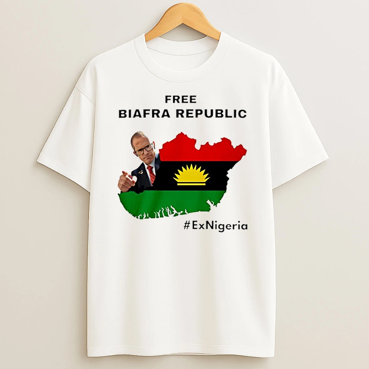 Ex Nigeria Free Biafra Republic Map T Shirt