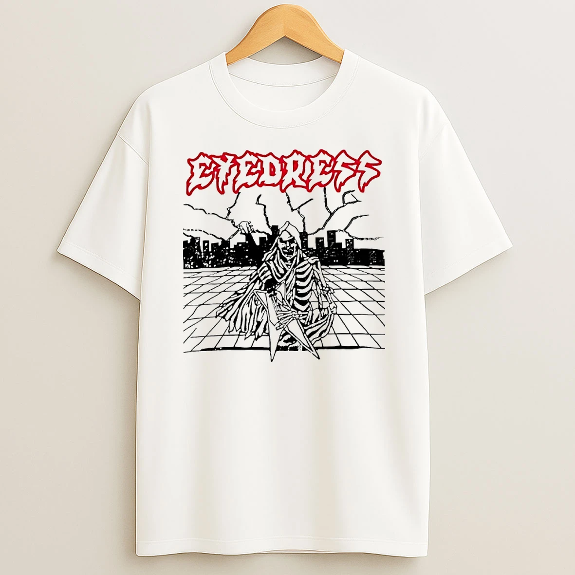 Eyedress Hesher Skeleton Circle T Shirt