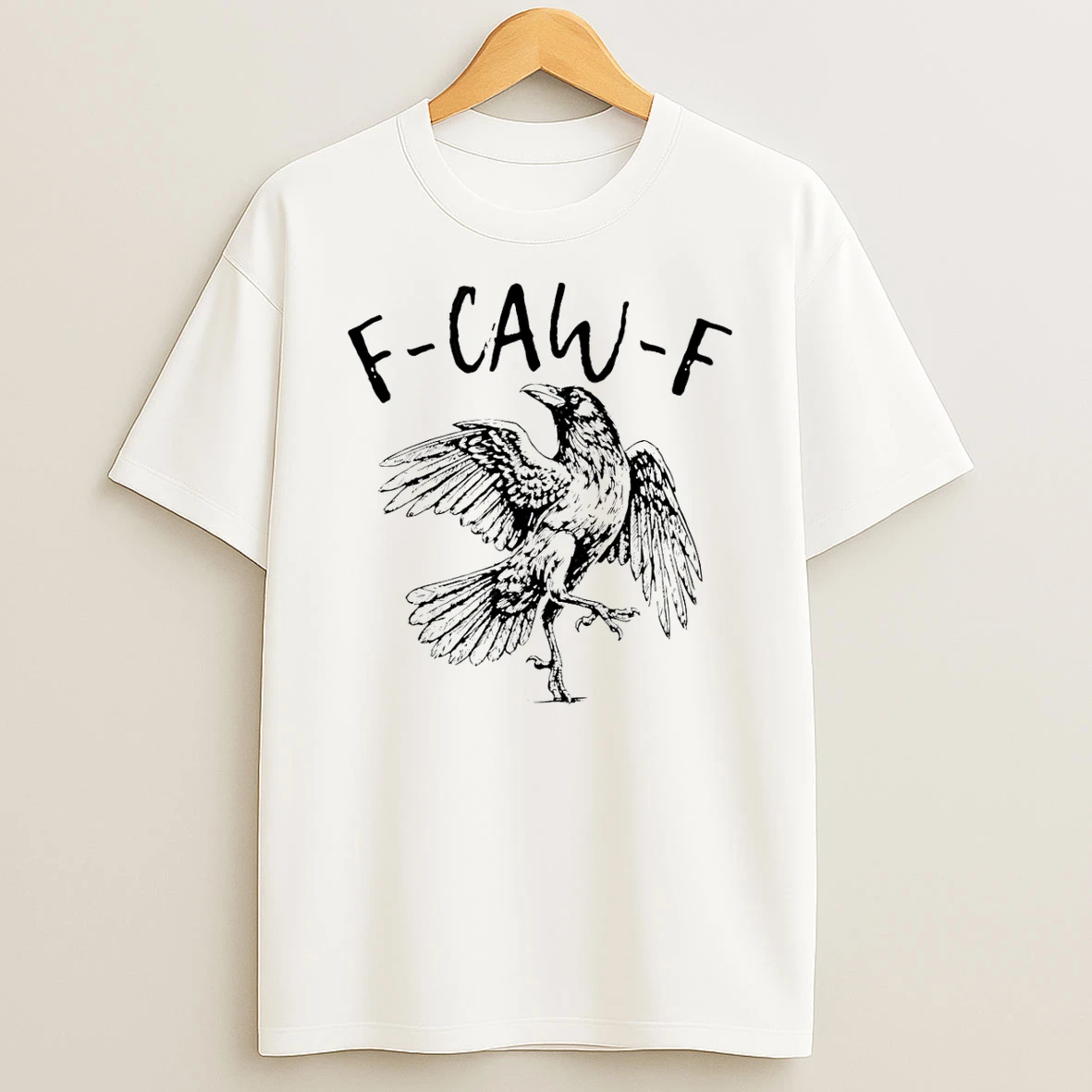 F Caw F Black Crow T Shirt