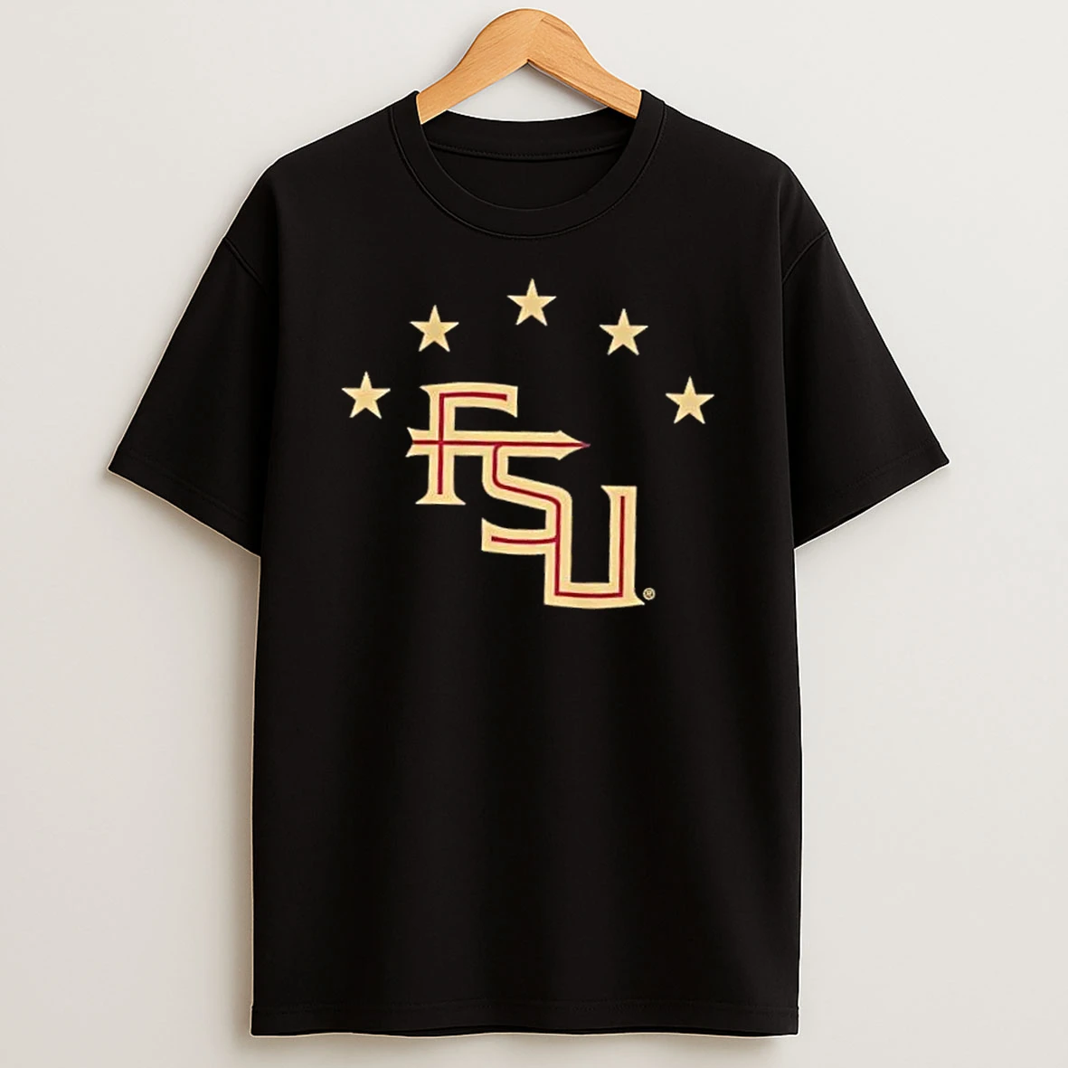 Fsu Florida State Seminoles Soccer Five Stars T Shirt