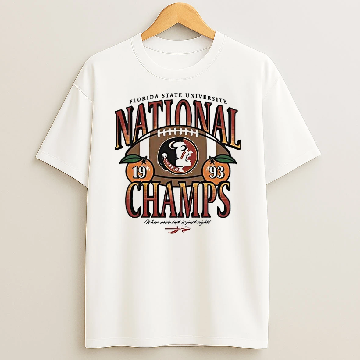 Fsu Football 1993 National Champs Vintage T Shirt