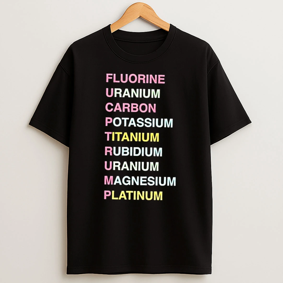 Fucp Trump Fluorine Uranium Carbon Potassium Titanium Uranium Magnesium Platinum T Shirt