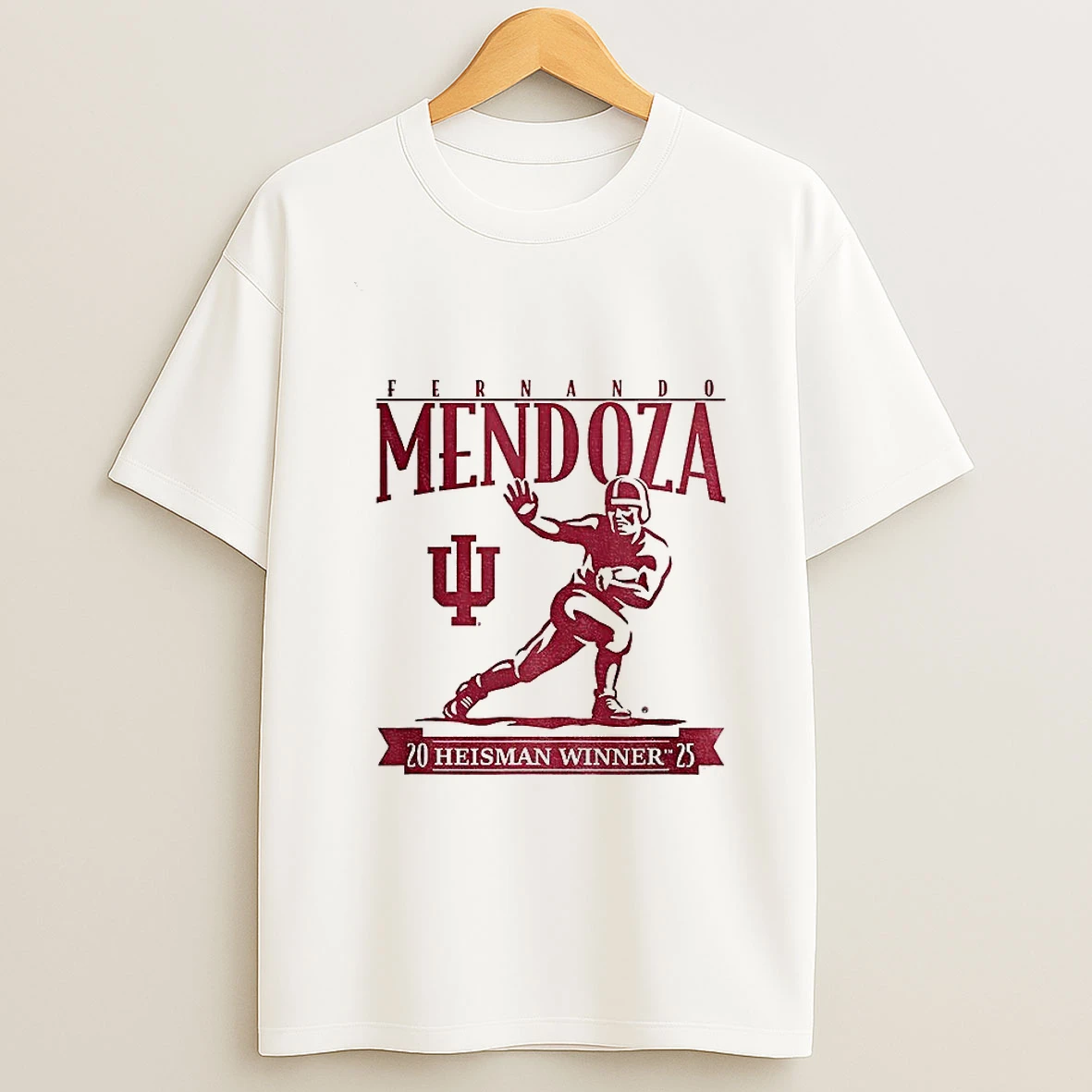 Fernando Mendoza Heisman Trophy Indiana Hoosiers Football Championship 2025 T Shirt