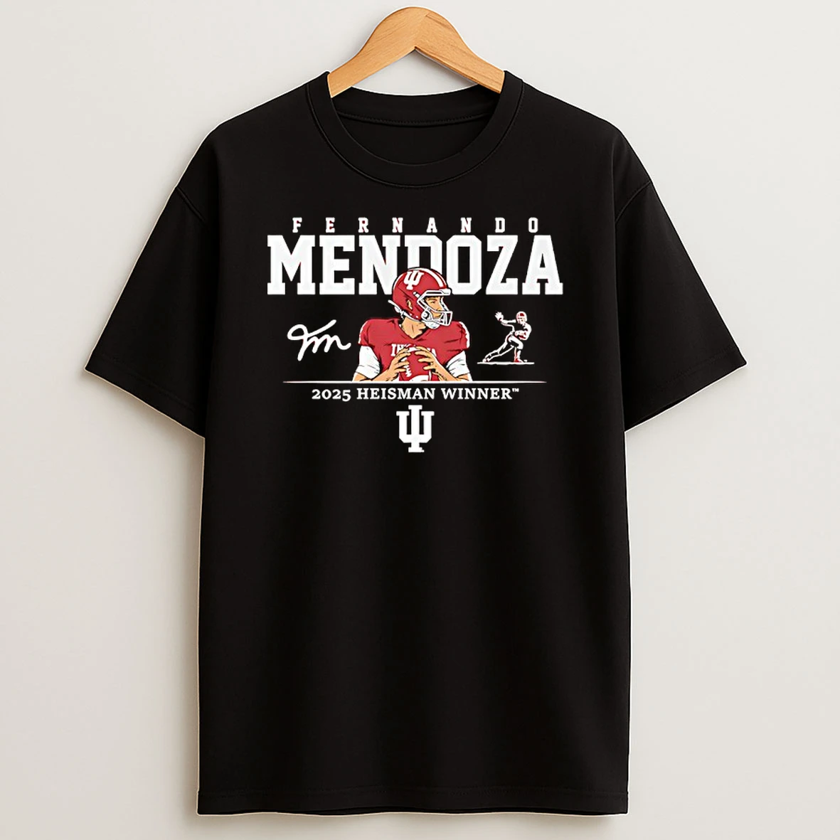 Fernando Mendoza Heisman Winner 2025 Indiana Hoosiers Football T Shirt