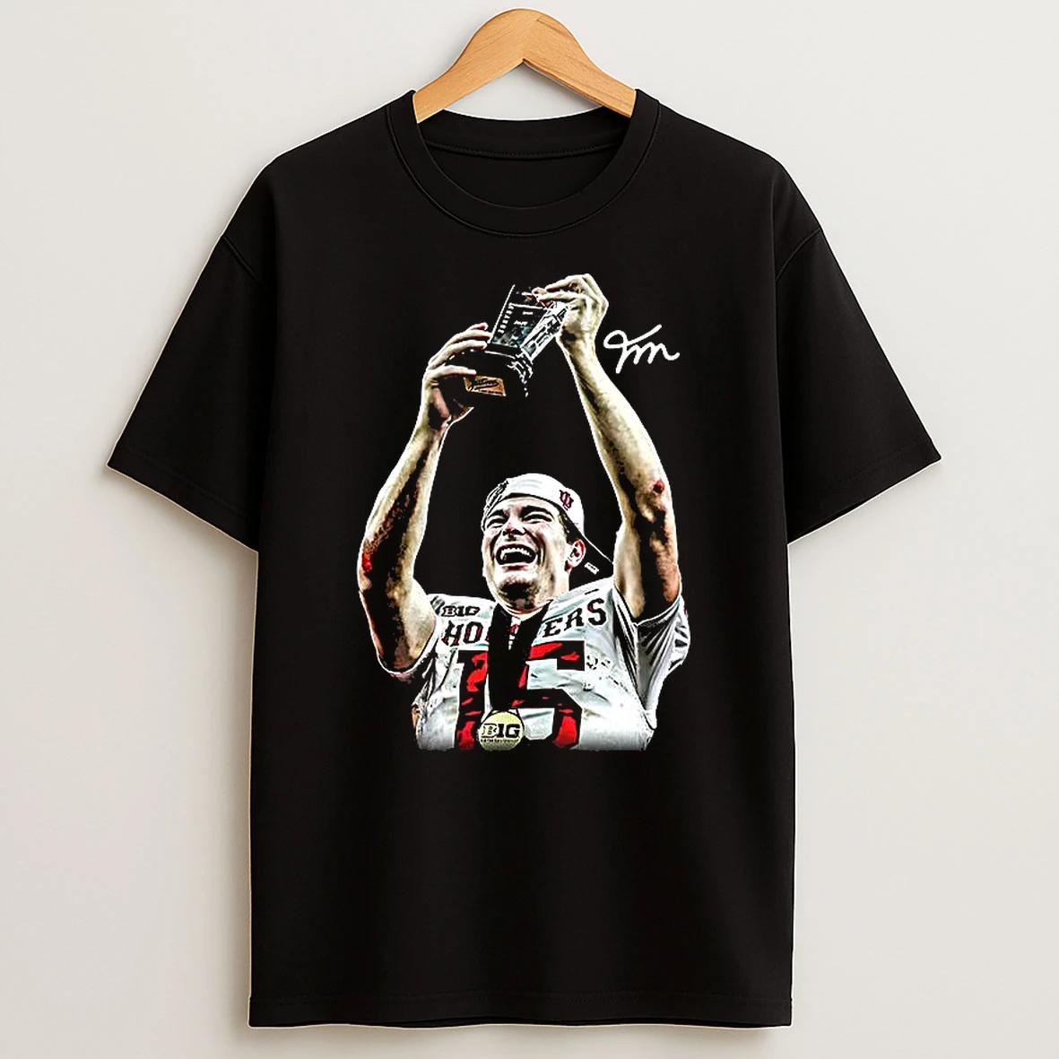 Fernando Mendoza Hoosiers Indiana Football Mvp Trophy Signature T Shirt