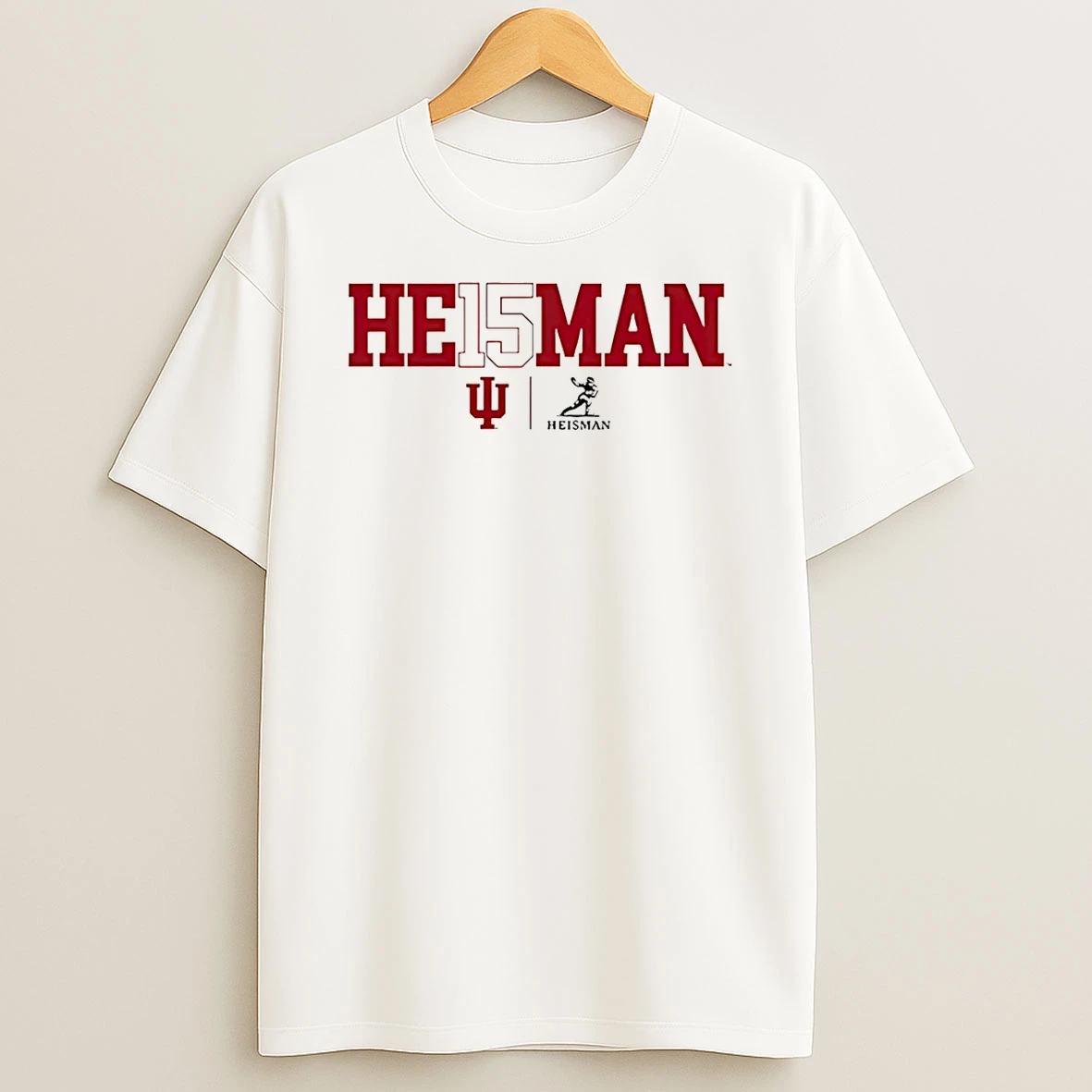 Fernando Mendoza Indiana Hoosiers 2025 Heisman Trophy Winner Text T Shirt