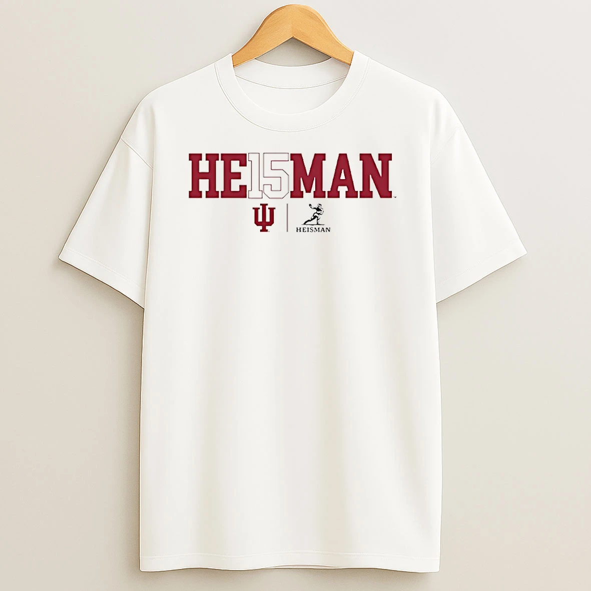 Fernando Mendoza Indiana Hoosiers 2025 Heisman Trophy Winner Logo Circle T Shirt