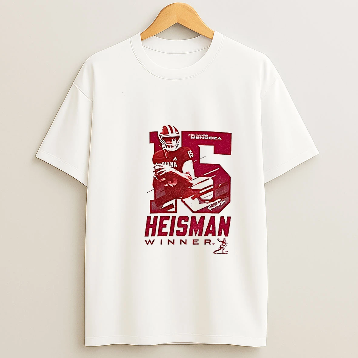 Fernando Mendoza Indiana Hoosiers Football 15 Heisman Winner Vintage T Shirt