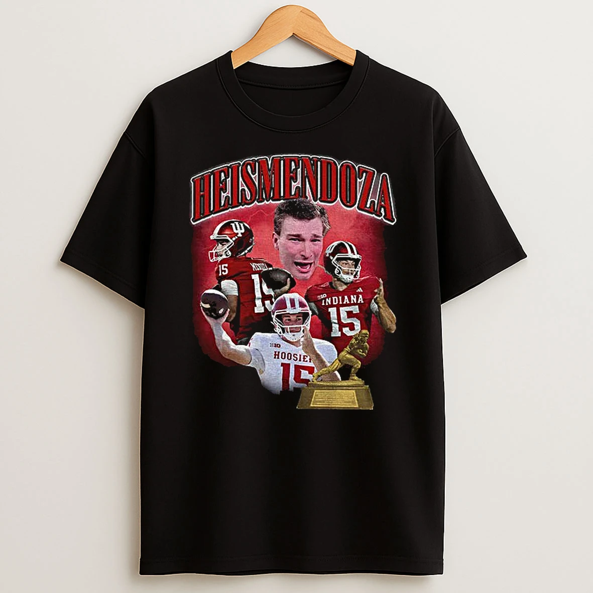Fernando Mendoza Indiana Hoosiers Football Heisman Trophy Graphic T Shirt