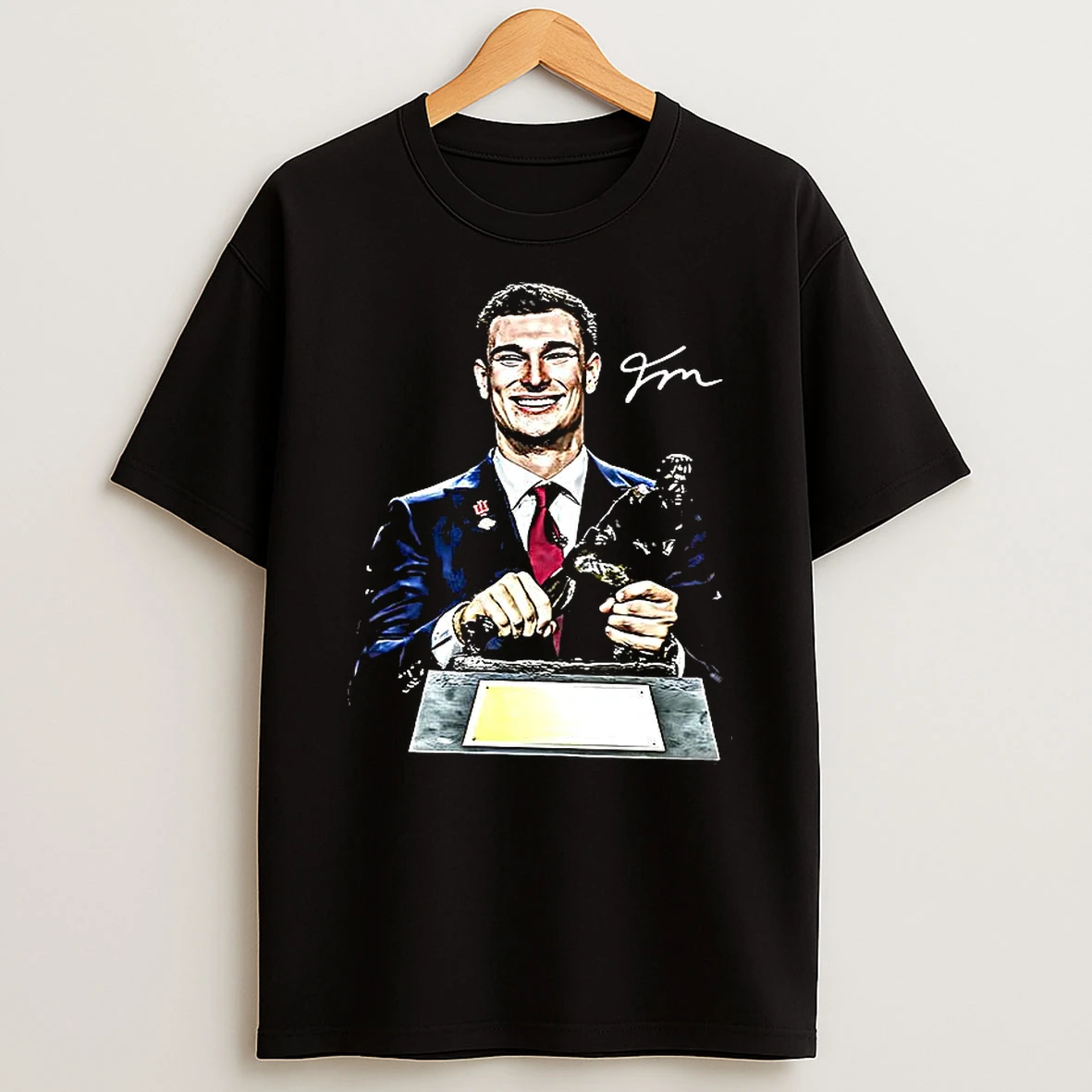 Fernando Mendoza Indiana Hoosiers Nhl Heismandoza Trophy Signature T Shirt