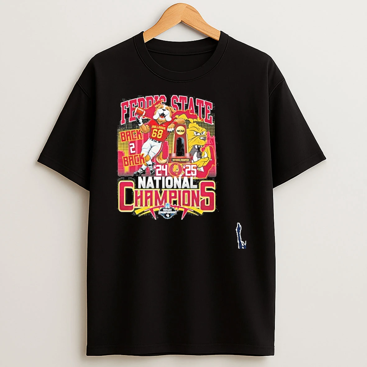 Ferris State Back 2 Back 24 25 National Champions T Shirt