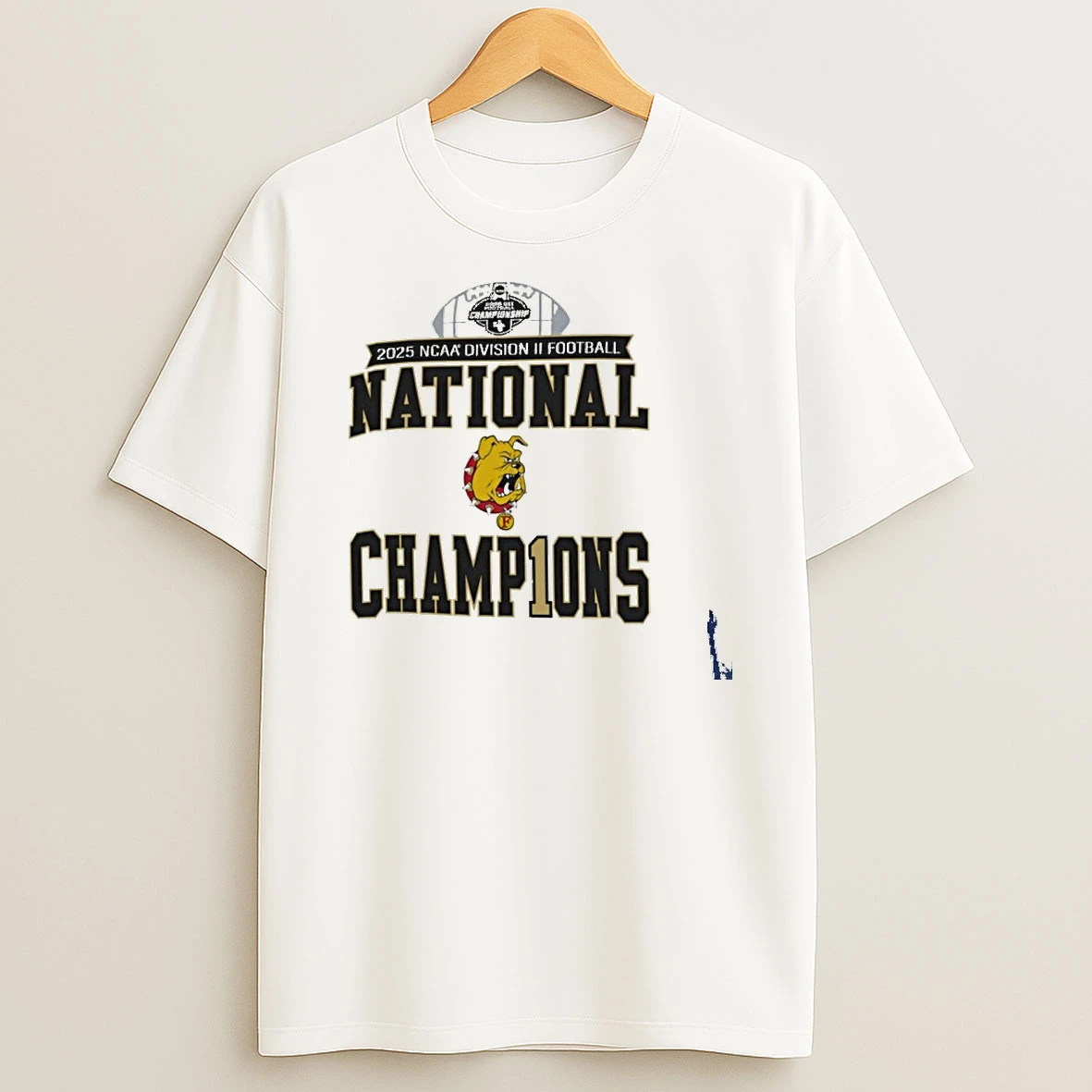 Ferris State Bulldogs 2025 Ncaa Dii Football National Champions T Shirt