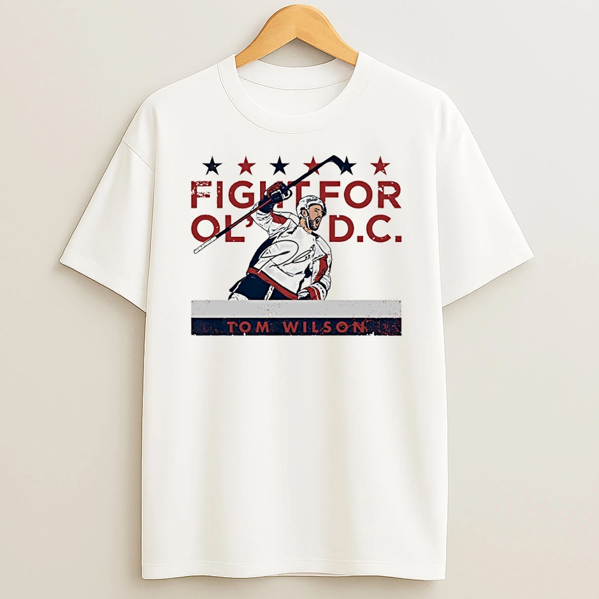 Fight For Old Dc Tom Wilson Washington Capitals Hockey Circle T Shirt