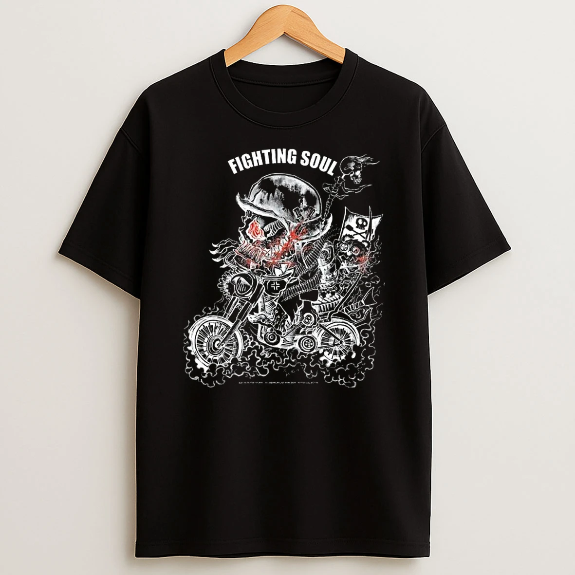 Fighting Soul On Bike T Shirt
