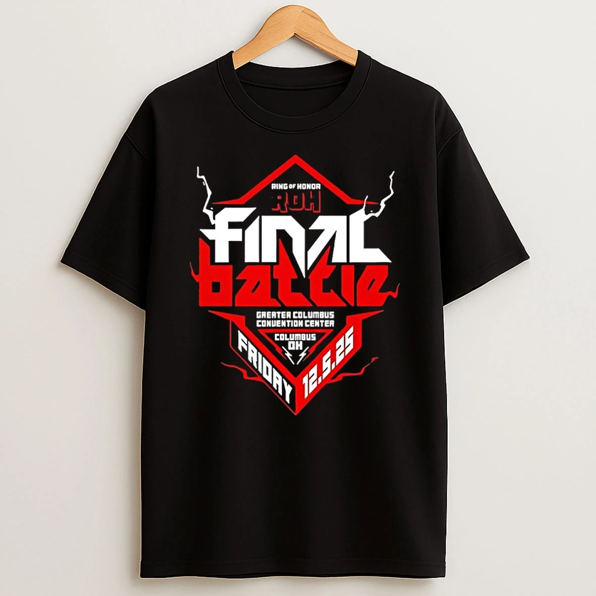 Final Battle Ring Of Honor Greater Columbus Convention Center 2025 T Shirt