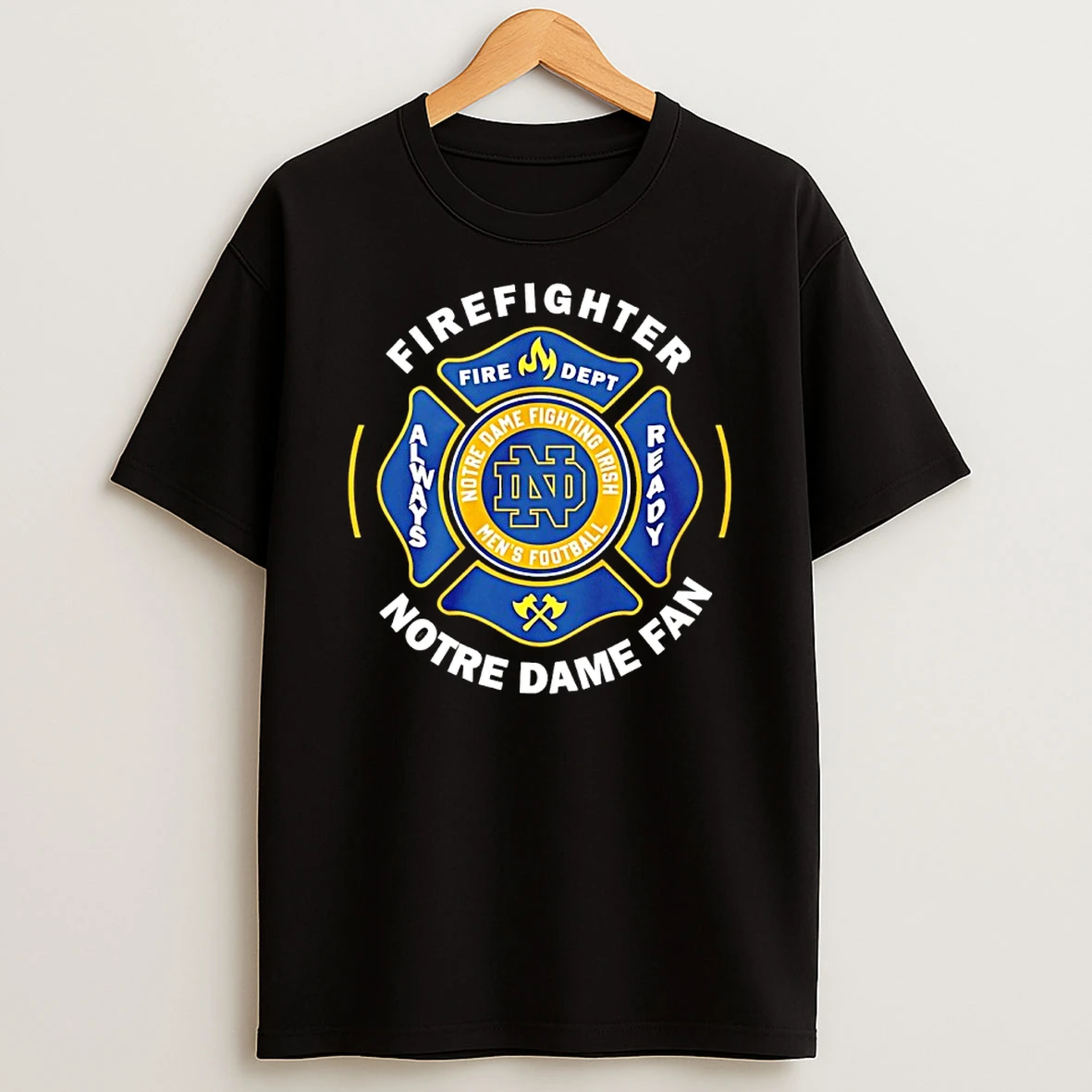 Firefighter Notre Dame Pride Fan T Shirt