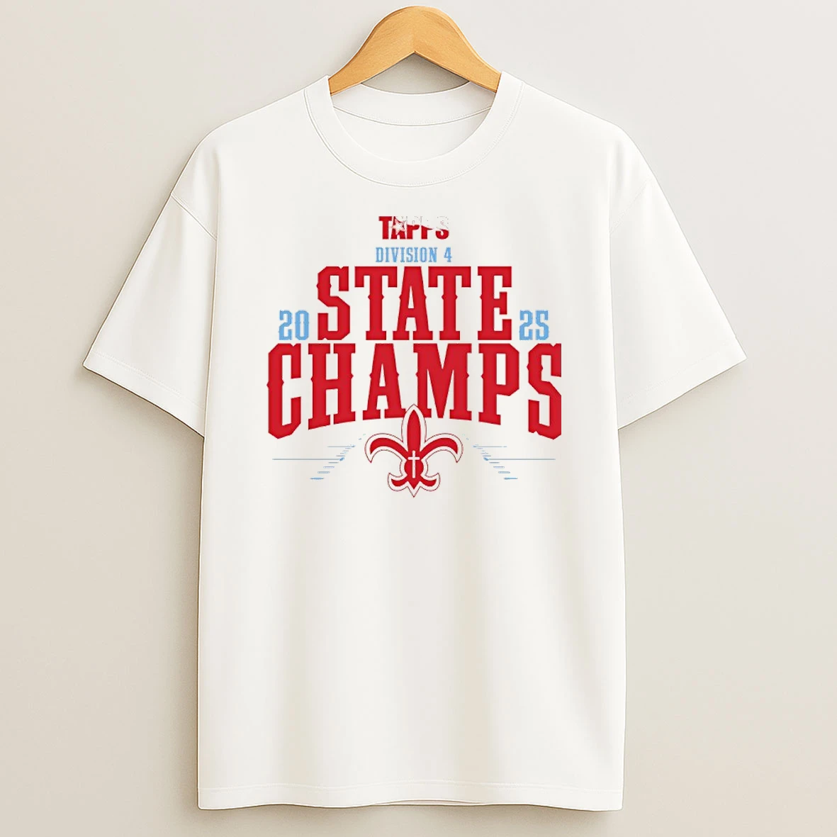 First Baptist Academy 2025 Tapps Football D4 State Champions T Shirt