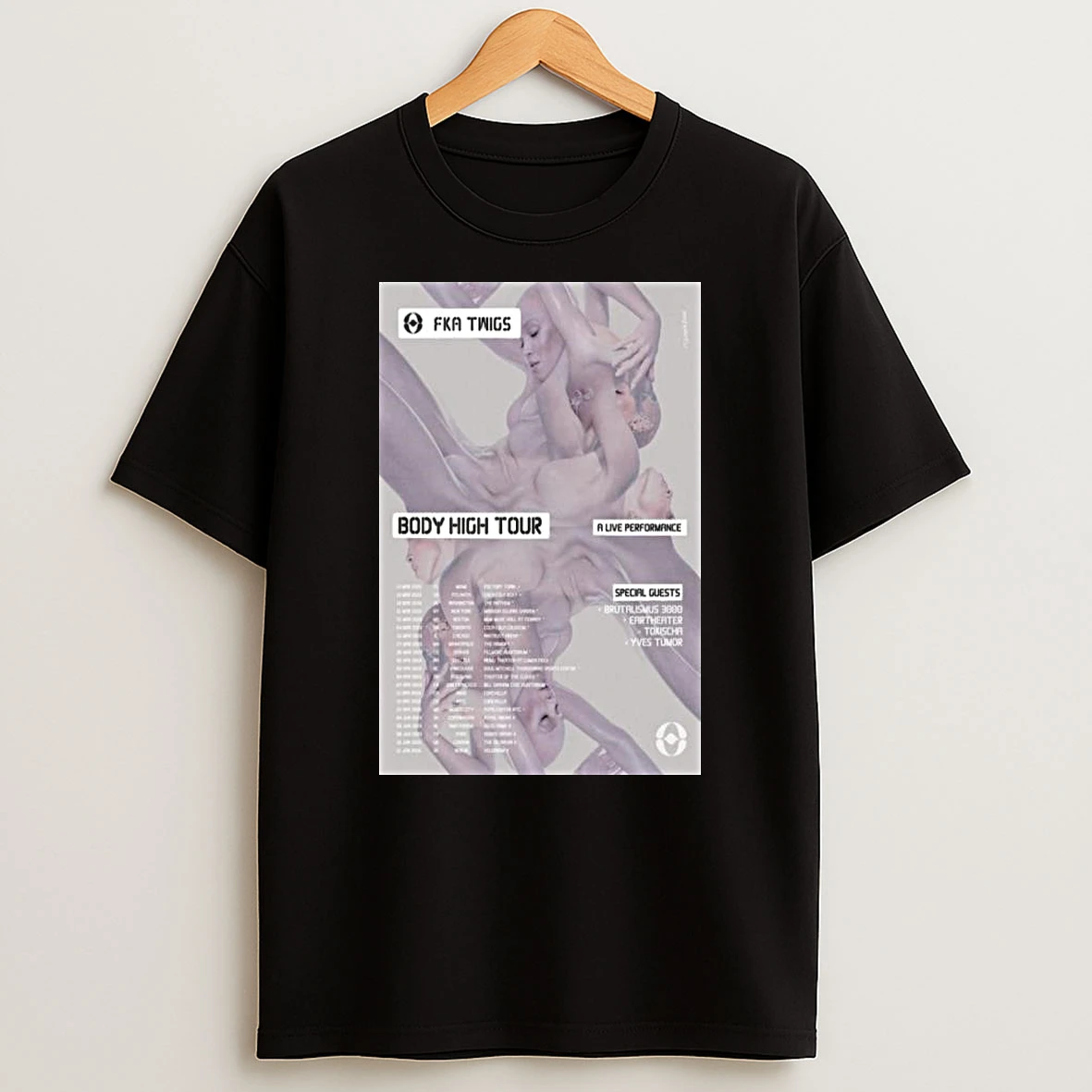Fka Twigs Body High Tour 2026 T Shirt