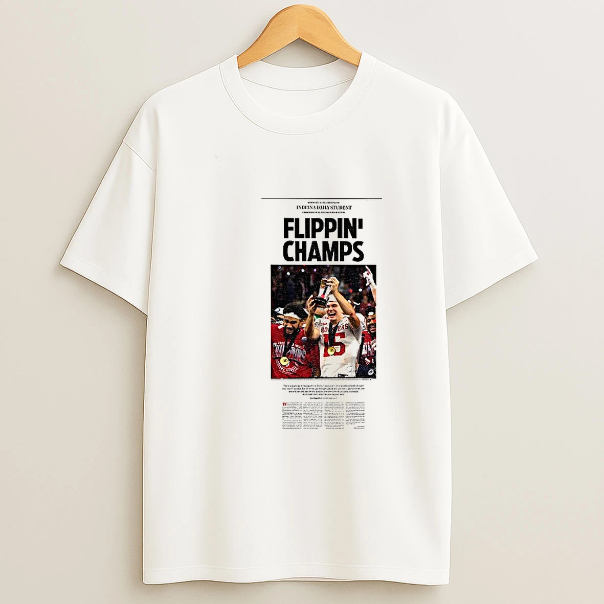 Flippin Champs 2025 Indiana Football 13 0 Perfection Big 10 Champions T Shirt