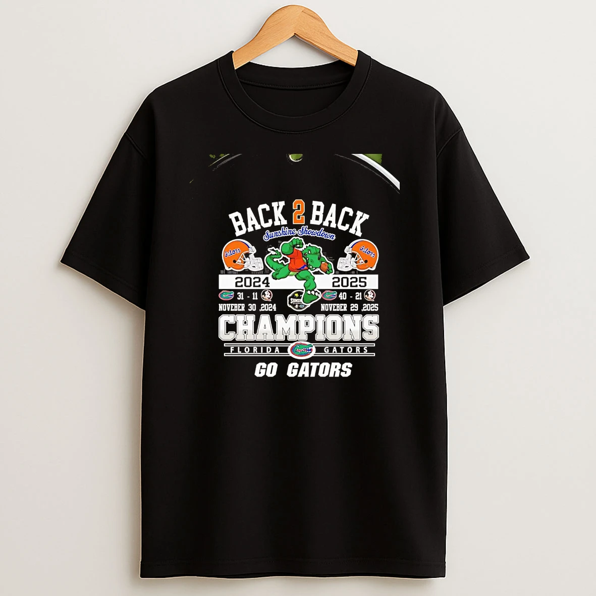 Florida Gators Back To Back Sunshine Showdown Champions 2025 Chriast T Shirt
