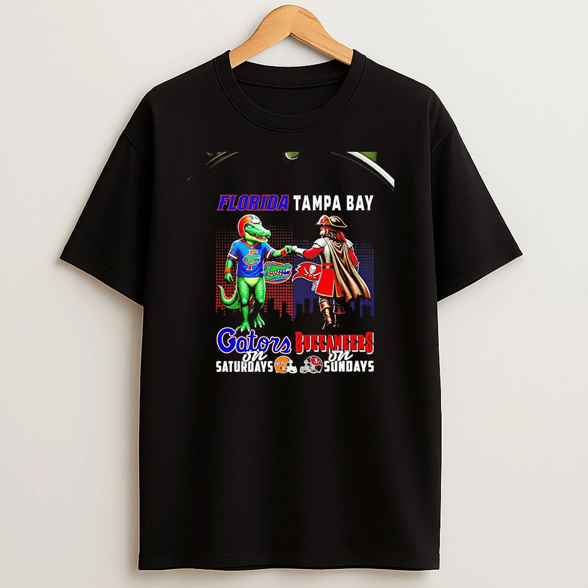 Florida Gators On Saturdays Tampa Bay Buccaneers On Sundays Mascot Chriast T Shirt
