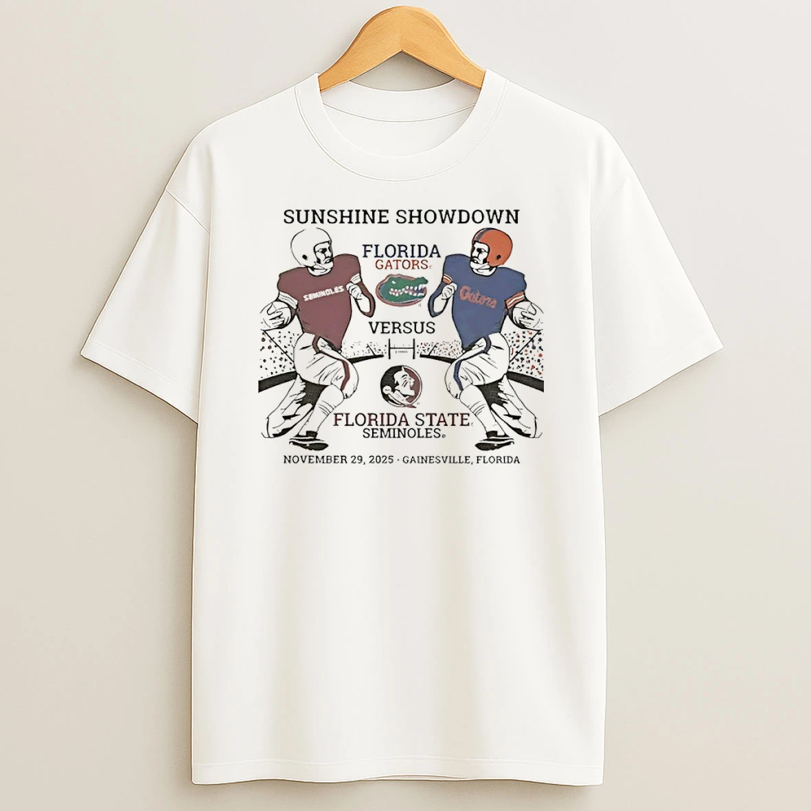 Florida Gators Vs Florida State 2025 Sunshine Showdown T Shirt