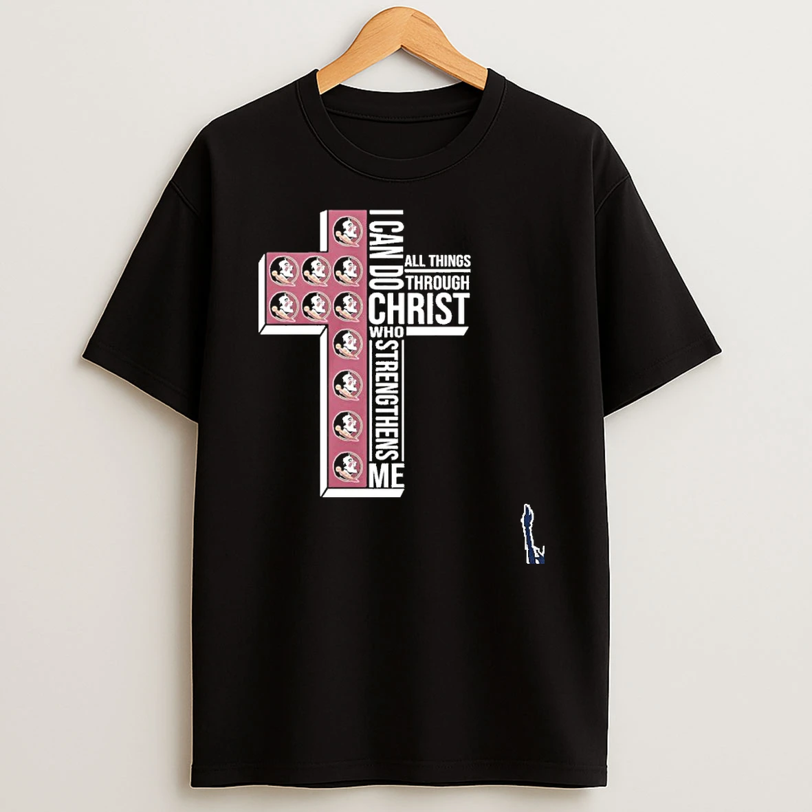 Florida State Basketball Logo I Can Do All Things Through Christ Who Strengthens Me T Shirt